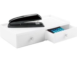 iDesign Bureau organizer wit 2 lades - Wit - Stapelbaar