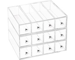 iDesign - Drawers Tower met 4 Laden - Kunststof - Transparant