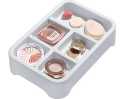 iDesign - Eco Tray Lade Organizer 5 Vaks - Gerecycled Kunststof - Grijs -