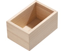 iDesign Lade bakjes paulowniahout - Small