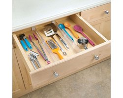 iDesign Ladeverdeler uitschuifbaar 2 stuks transparant - Linus