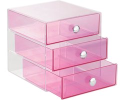 iDesign Make-up kastje roze transparant