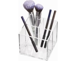 iDesign Potloden en make-up kwasten houder transparant - 95309EU - Sorteervakken, Klaar voor gebruik