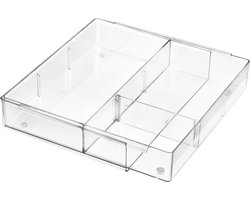 iDesign The Home Edit - The Home Edit Ladeorganizer Uitschuifbaar - Kunststof - Transparant -