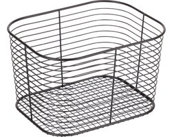 iDesign - Vienna Vanity Mand Groot - Edelstaal - Zwart