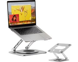 iDeskmate Laptop Standaard - Verstelbaar op ooghoogte - Laptop stand 11 tm 17.3 Inch - F1-X2