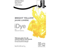 iDye Textielverf Bright Yellow - Kledingverf - Stoffenverf - Voor Katoen Zijde Linnen en Rayon - 14 gram