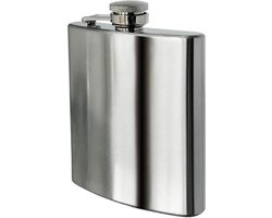 Igoods Heupfles Met Schroefdop 200ML - Platvink - Drinkfles - Zakfles - Drankflacon - RVS