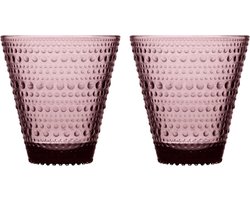 Iittala Glazen Kastehelmi - Calluna - 300 ml - 2 stuks