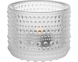 Iittala Kastehelmi Theelichthouder / Kaarshouder / Waxinelichthouder Glas - Sfeerlicht - Mat - 64mm - 1 Stuk