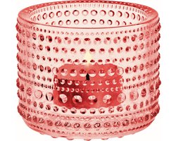 Iittala Kastehelmi Theelichthouder / Kaarshouder / Waxinelichthouder Glas - Sfeerlicht - Roze - 64mm - 1 Stuk