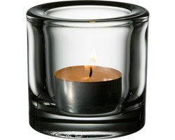Iittala Kivi Theelichthouder / Kaarshouder / Waxinelichthouder Glas - Sfeerlicht - Transparant - 60mm - 1 Stuk