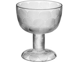 Iittala Miranda Glas schaal met voet, hoog, Helderglas