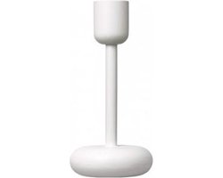iittala Nappula Kandelaar wit – Kaarsenhouder wit metaal – Kaarsenstandaard - 183mm