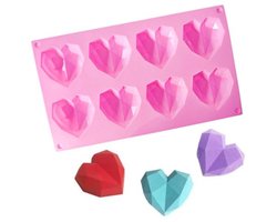 IJsblokjes vorm hartjes - Chocoladevorm hart - Bakvorm - IJsklontjes mal - Makkelijk uitduwen - IJs blokjes maken - Chocolade / zeep maken - Zeepvorm - Vormpjes maken - Ice cube tray - Mold - Jonyx