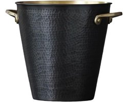 IJsemmers Lichte luxe ijsemmer van messing met handvat, wijnvat, wijnkast, ornamenten(Klein)