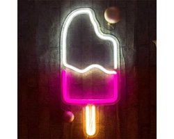 ‘ijsje’ Neon Led Wandlamp - Neon verlichting - Sfeer verlichting