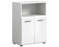 IJskast breed wit hoogglans MDF TZ wit NB - 30x60x80cm
