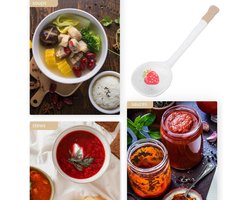 IJslepel van keramiek voor ijs, koffie, dranken en sauzen - Theelepel van porselein - Kleine lepel voor suiker en desserts - Lepelset voor servies - Formulelepel voor roeren - Zoete lepel voor diverse toepassingen met een stijlvol design