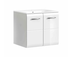 IJsmeubel inclusief wastafel wit hoogglans MDF TZ wit NB - 46x60x55cm