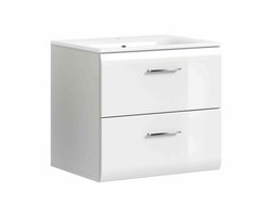 IJsmeubel inclusief wastafel wit hoogglans MDF TZ wit NB - 46x60x55cm