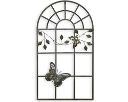 IJzeren muurdecoratie Raam 97.4 cm lengte