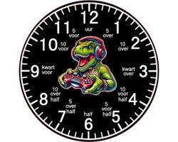 ik leer klokkijken klok - kinderklok - leuk klokkijken - leren klokkijken