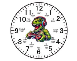 ik leer klokkijken klok - kinderklok - leuk klokkijken - leren klokkijken