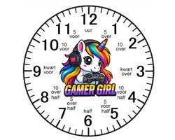 ik leer klokkijken klok - kinderklok - leuk klokkijken - leren klokkijken