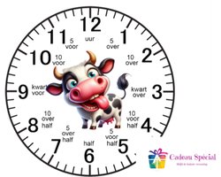 ik leer klokkijken klok - kinderklok - leuk klokkijken - leren klokkijken