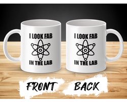 Ik zie er fantastisch uit in het Lab, mok, wetenschap mok, cadeau voor wetenschapper, lab mok, scheikunde mok, grappige mok, cadeau idee