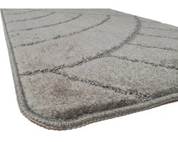 Ikado Badmat set klassiek grijs 60 x 100 cm + 50 x 60 cm
