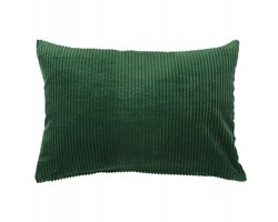 IKEA ÅSVEIG Sierkussenhoes Donkergroen ribfluweel 40x58 cm