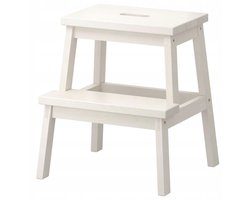 IKEA BEKVÄM Keukentrapje Wit - Stevig Houten Opstapje