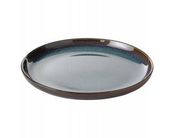 IKEA GLADELIG Bord, Blauw, 20 cm - Uniek handgemaakt ontwerp