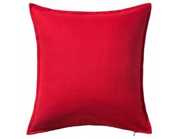 IKEA GURLI Kussenhoes 50x50 cm - Rood Katoen