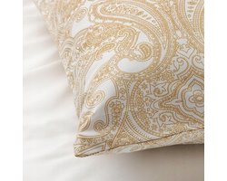IKEA JATTEVALLMO Kussensloop 50x60cm Geel Patroon Katoen/Viscose