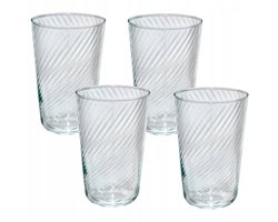 IKEA KLIPPLAX Glazen 400ml - Set van 4 - Helder glas