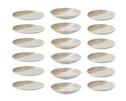IKEA KRUSTISTEL voor 6 personen - 18-delig, lichtbeige