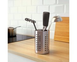 IKEA ORDNING Zilveren Bestekhouder & Afdruiper 18cm