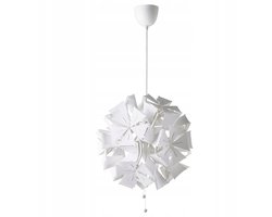 IKEA RAMSELE Hanglamp Geometrisch Wit 43 cm