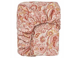 IKEA RODGERSIA Hoeslaken met elastiek 140x200 cm Roze Katoen Viscose