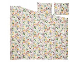 IKEA STRANDLUMMER Dekbedovertrek 200x200cm & 2 Kussenslopen 50x60cm Bloem