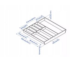 IKEA UPDATE Bamboe Bestekorganizer 52x50 cm