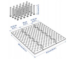 IKEA UPPDATERA Lade Organizer Antraciet 60 cm