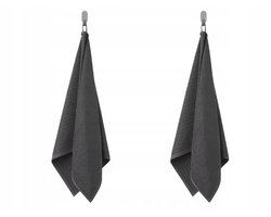 IKEA VAGSJON Handdoeken Set van 2 - 50x100 cm Katoen Grijs