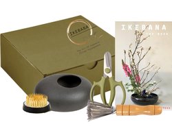 Ikebana Starterskit - Japanese Flower Arrangement - Ikebana Vaas - Kenzan - Ikebana Schaar - Ikebana Borstel - Ikebana Boek - Japan