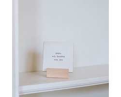 IKPAKJEIN – Tegeltje met tekst ‘Papa, wij houden van jou’ – Vaderdag – papa cadeau – liefde – verjaardag – familie cadeau