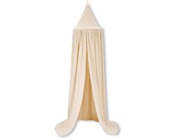 IL BAMBINI - Grote Baby Klamboe voor Babykamer - Hemeltje - Babybedje - licht beige - Polyester