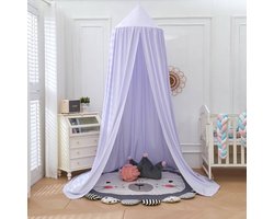 IL BAMBINI - Grote Baby Klamboe voor Babykamer - Hemeltje - Babybedje - Lila - Polyester